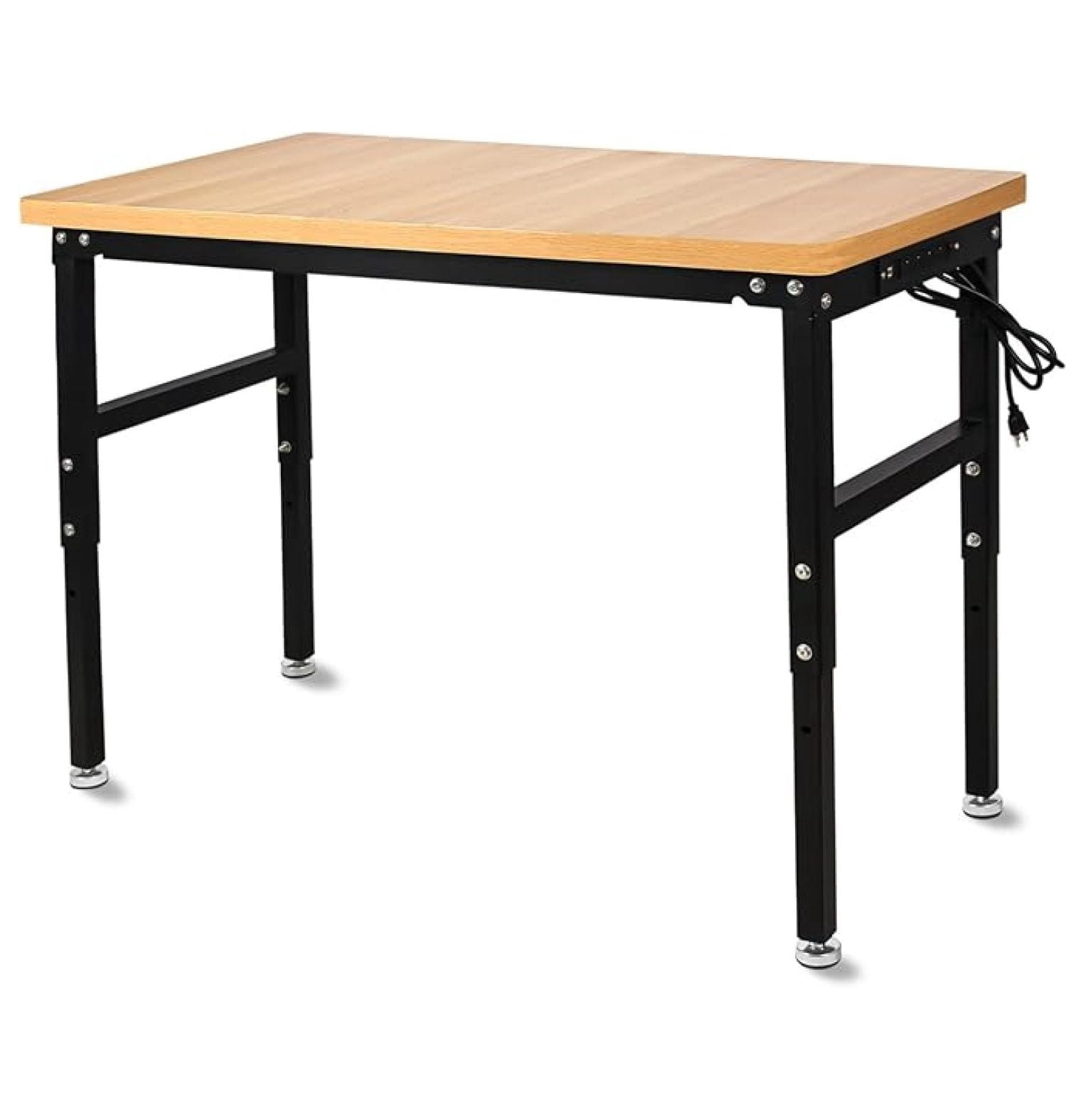 '' Adjustable Workbench with Power Outlet, Work Table for Garage,2000 ...