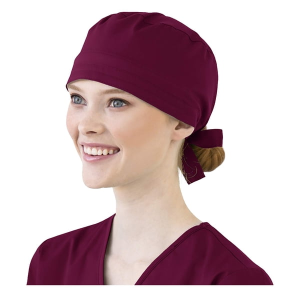 Adjustable Working Cap with Button, Cotton Working Hat Sweatband, Elastic Bandage Tie Back Hats for Women & Men, One Size