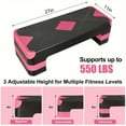 Adjustable Workout Aerobic Stepper in Fitness & Exercise Step Platform ...