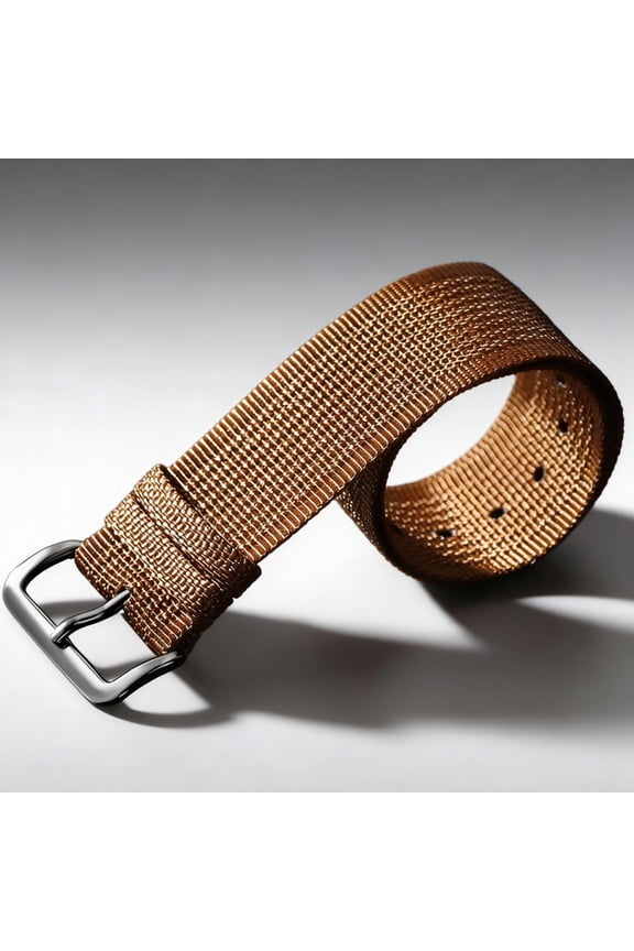 Adjustable Woven Nylon Watch Strap with Double Clasp Buckle - Soft Breathable Sport Loop Strap, Tool-Free Installation, 20mm Width, Fits 4.7"-9.0" Wrists