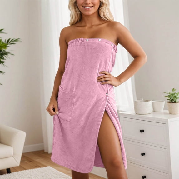 Adjustable Wrap Beach Pool Robe Towel Cover Up For Women With Pockets Swimming Spa And Lounging
