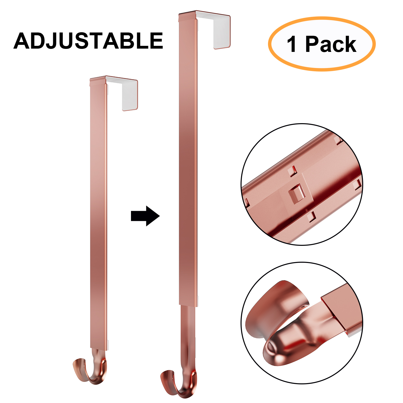 Mosaic Wreath Hanger, Brown Hanger with Silver Motif