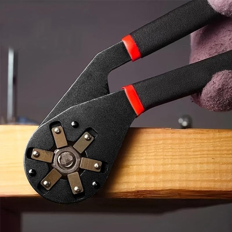Adjustable Wrench, 1 Count 14 in 1 Multifunctional with Anti-slip Handle, Tool for Car Bicycle Repair, Heavy Duty Hex Combination, Adjustable Socket Wrench