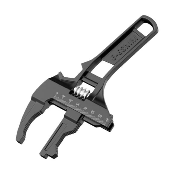 Adjustable Wrench 6-68mm Universal Repair Set, 8-Inch Short Shank Large Openings Wide Jaw -Thin Wrench, Lightweight Adjustable Spanner Home Repair Tool for Bathroom Washbasin Tube Nut