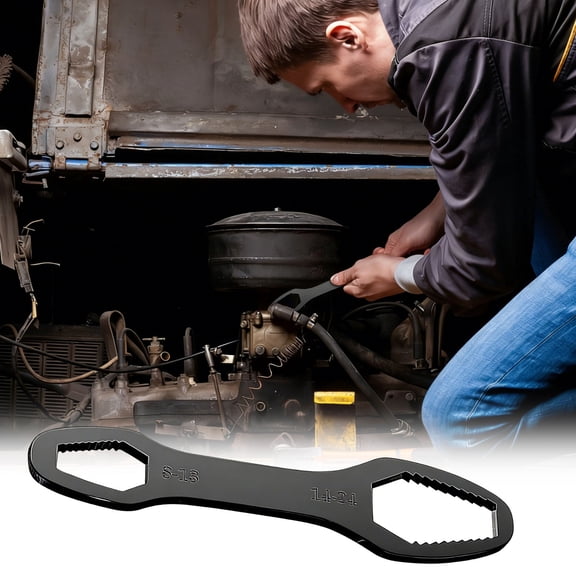 Compact Adjustable Wrench for Bolts, Double-Headed Portable Tool, Home Repair & Auto Maintenance, Metal Construction