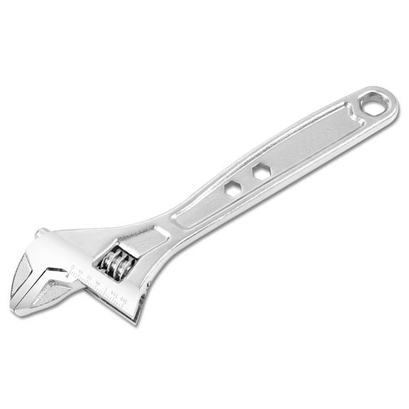 Adjustable Wrench Spanner - 12 Inch, Vanadium Steel Automotive Repair Tool w/ Four-Sided Jaws
