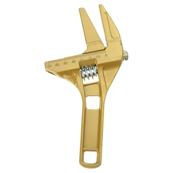Adjustable Wrench Spanners Pipe Wrench, 6-68mm Wide Jaw Large Openings Short Handle Wrench Repair Tool