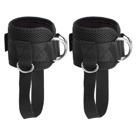 Adjustable Wrist Ankle Cuffs D Ring Pulley Lifting Straps Gym Cable Attachments