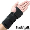 thumbnail image 1 of Adjustable Wrist Brace With Double Spring Support - Night Use Carpal Tunnel Relief, Hand Stabilizer For Sprains, Tendonitis & Injuries,Black-Left,L/XL, 1 of 7