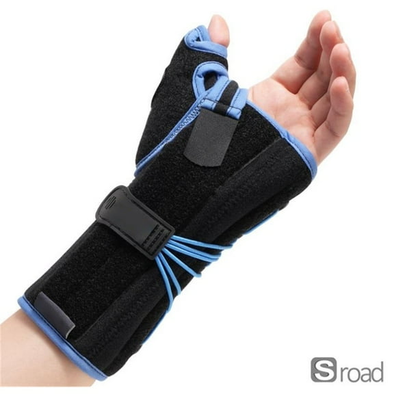 Adjustable Wrist Brace With Thumb Spica Support For Carpal Tunnel, Sprain, Fracture Relief | Breathable Neoprene & Drawstring Closure Wrist Support Stabilizer