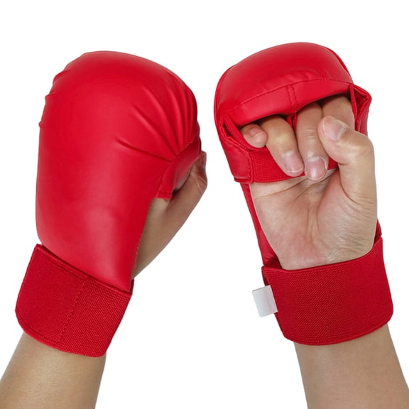 Adjustable Wrist Closure Boxing Gloves Combat Sports Gloves Suitable for Foam Cushioned Hand Impacts Absorption Training