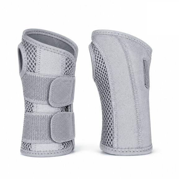 Adjustable Wrist Support Brace, Polyester Hand Wrist Wrap with Fixed Splint Design, Breathable Palm Fit Wrist Guard for Fitness, Sports, Training and Daily Support 2pcs