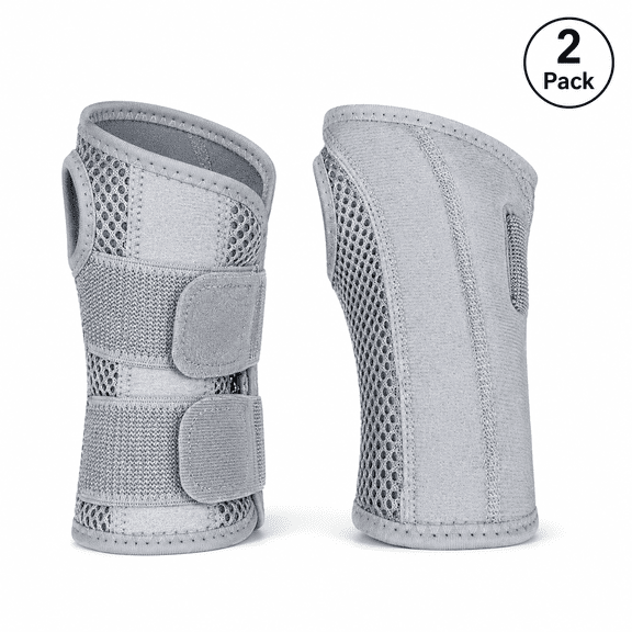 Adjustable Wrist Support Brace, Polyester Hand Wrist Wrap with Fixed Splint Design, Breathable Palm Fit Wrist Guard for Fitness, Sports, Training and Daily Support