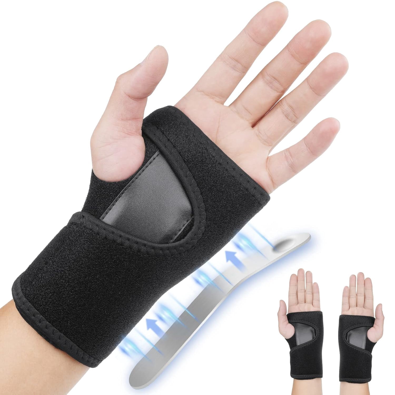 Adjustable Wrist Support Brace with Removable Metal Stabilizer, Wrist ...