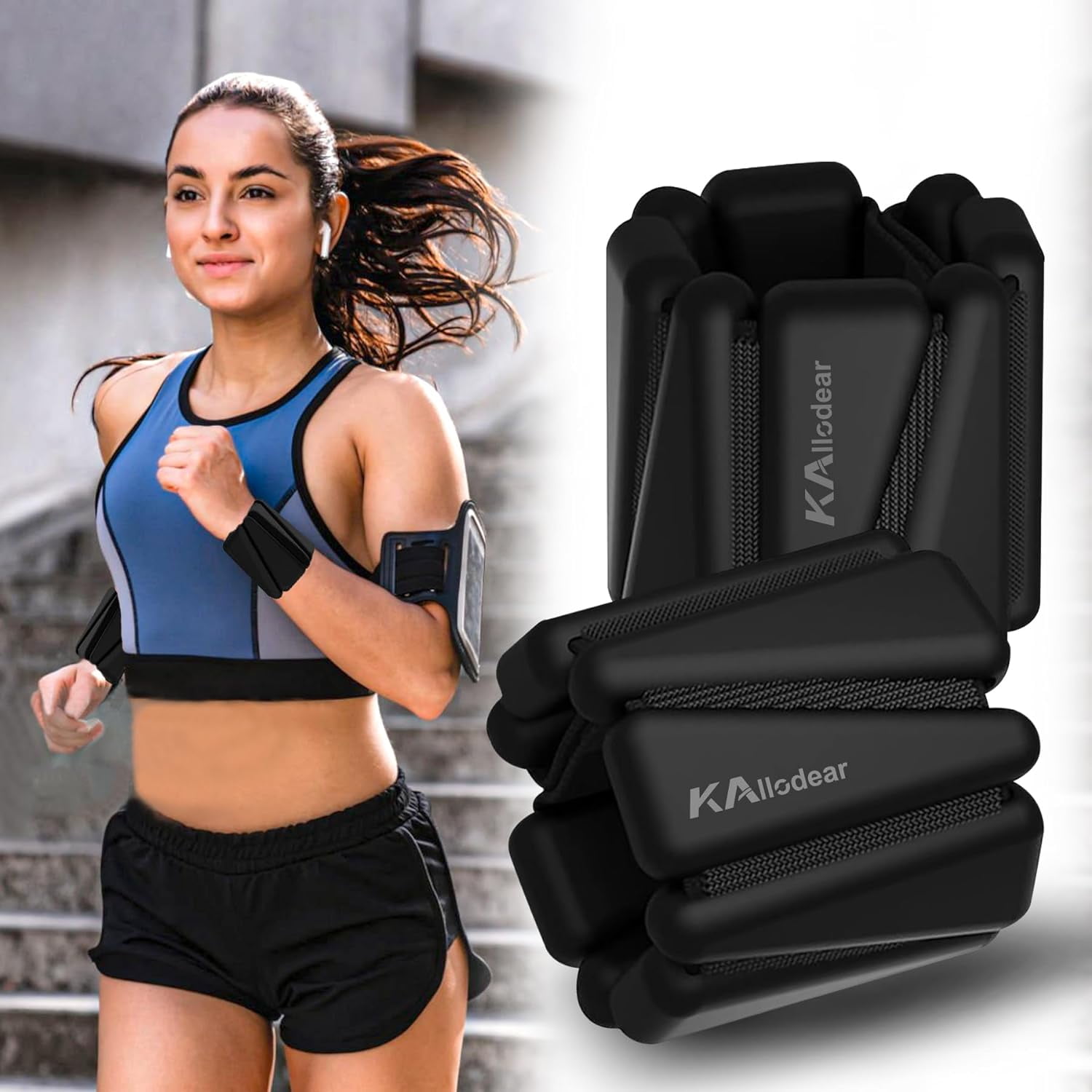 Adjustable Wrist Weights for Women and Man, Ankle Weights, Set of 2