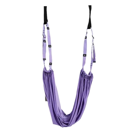 Adjustable Yoga Stretching Strap Hammock for Flexibility Training, Waist & Back Stretch Band, Tensile Trainer for Home Workouts