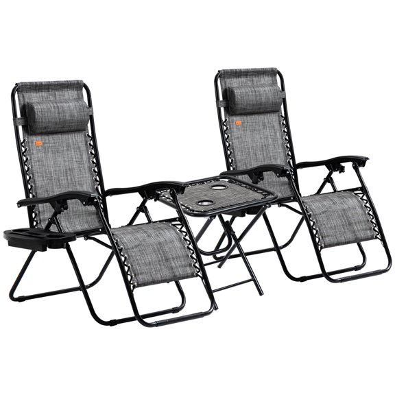 Adjustable Zero Gravity Chair Set | Ideal for Outdoor Events | Multiple Reclining Positions | Meet Different Posture Needs