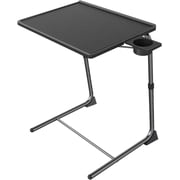 Adjustable and Comfortable Folding TV Tray with 6 Height and 3 Tilt Angle Adjustments