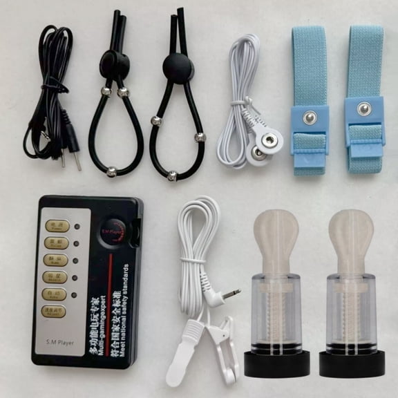 Adjustable and Elastic Conductive Massage Rings Body Massager Kit for Starter