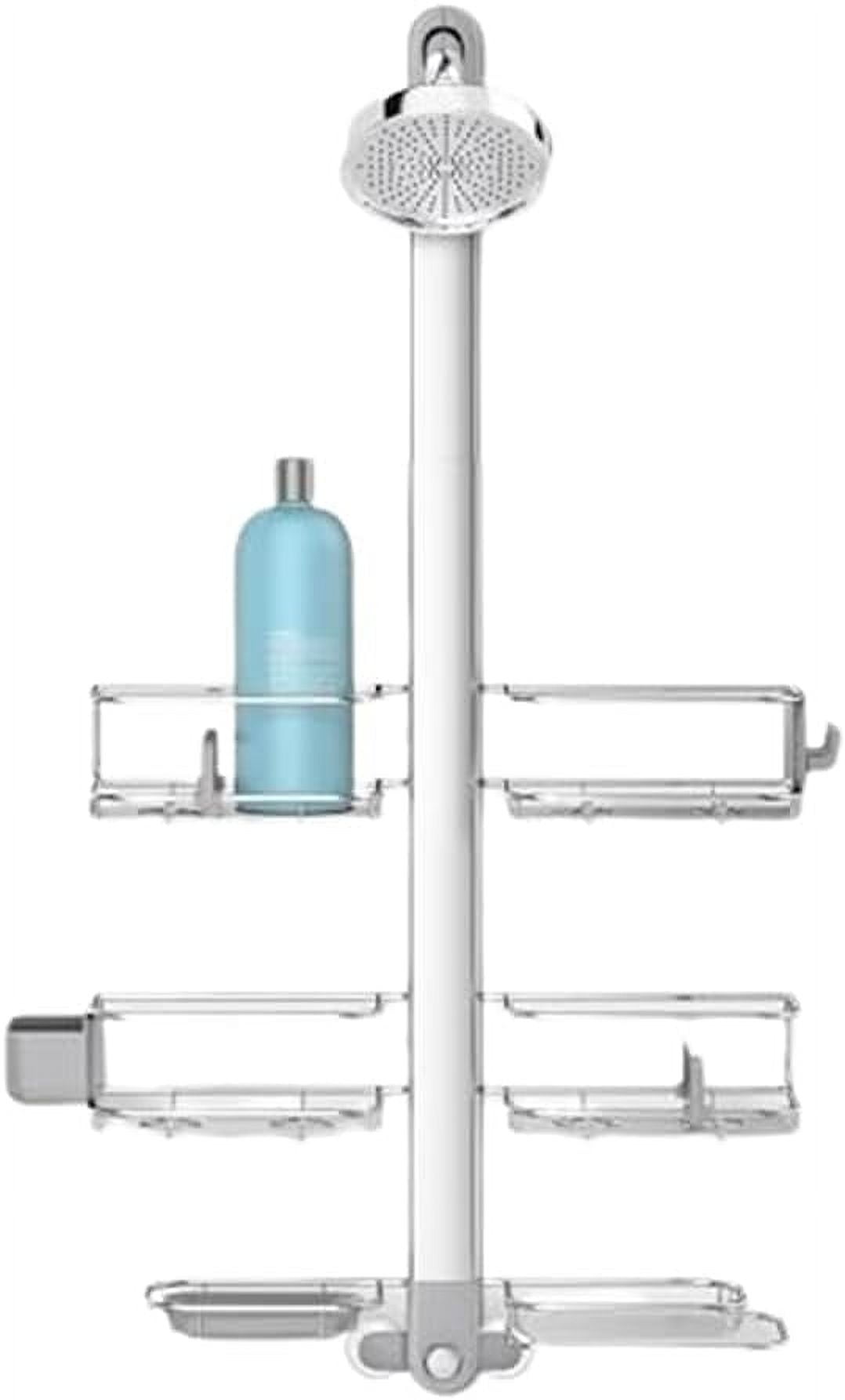 Adjustable and Extendable Shower Caddy XL, Stainless Steel and Anodized ...