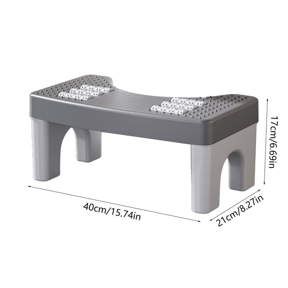 Adjustable and Foldable Toilet Stool for Enhanced Posture Support, Non-Slip, Space-Saving Bathroom Step Stool for Adults and Family Use