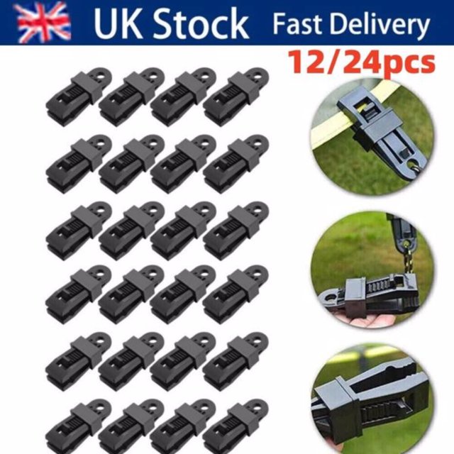 Adjustable and Heavy Duty Lock Grip for Tarp & Shade Cloth Set of 12/