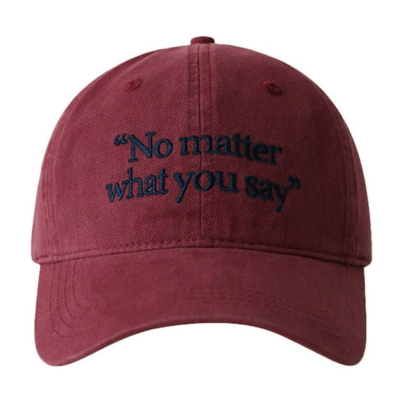 Adjustable baseball cap and sun hat, sporty fitted dad hat, womens summer outdoor Big Head Round Baseball Cap Four Seasons Embroidered Face Small Wide Curved Cap