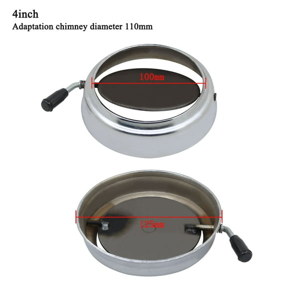 Adjustable chimney baffle chimney cover sealed chimney baffle for gas fireplace pellet stove cover accessories 4/5/6 inches