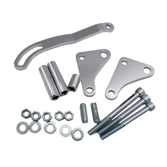Adjustable for SBC Saginaw 327 350 Power Steering Pump Mounting Holder Bracket