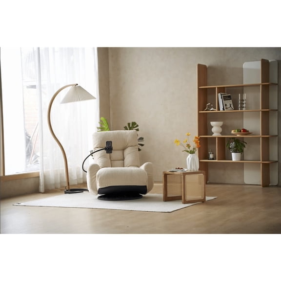 Adjustable head and waist, game chair, lounge chair in the living room, 360 degree rotatable sofa chair,Rotatable seat Leisure Chair deck chair