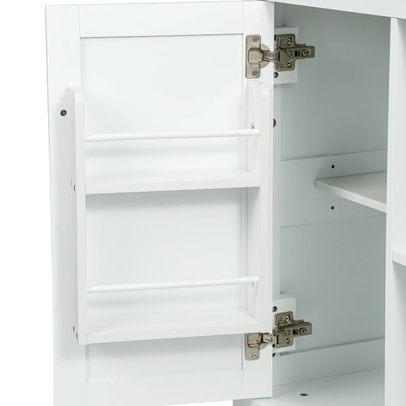 Adjustable internal shelves, drop - leaf for multi - use / Flexible storage and dining options