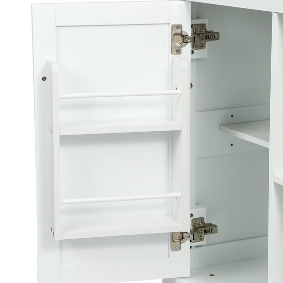 Adjustable internal storage racks, drop - leaf design / Multi - use in kitchen, dorms, and dining room