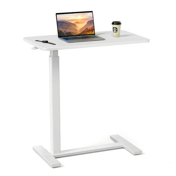 Adjustable mobile bed table, computer desk, mobile standing table