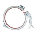 thumbnail image 1 of Adjustable pipe clamp hose clamp quick release round duct clamp quick pipe clamp barrel clamp ring SS/galvanized 80-400mm dia, 1 of 5