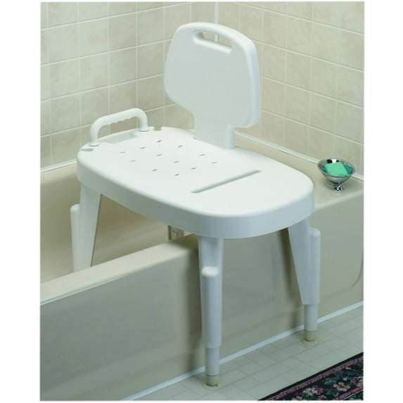 Adjustable shower transfer bench