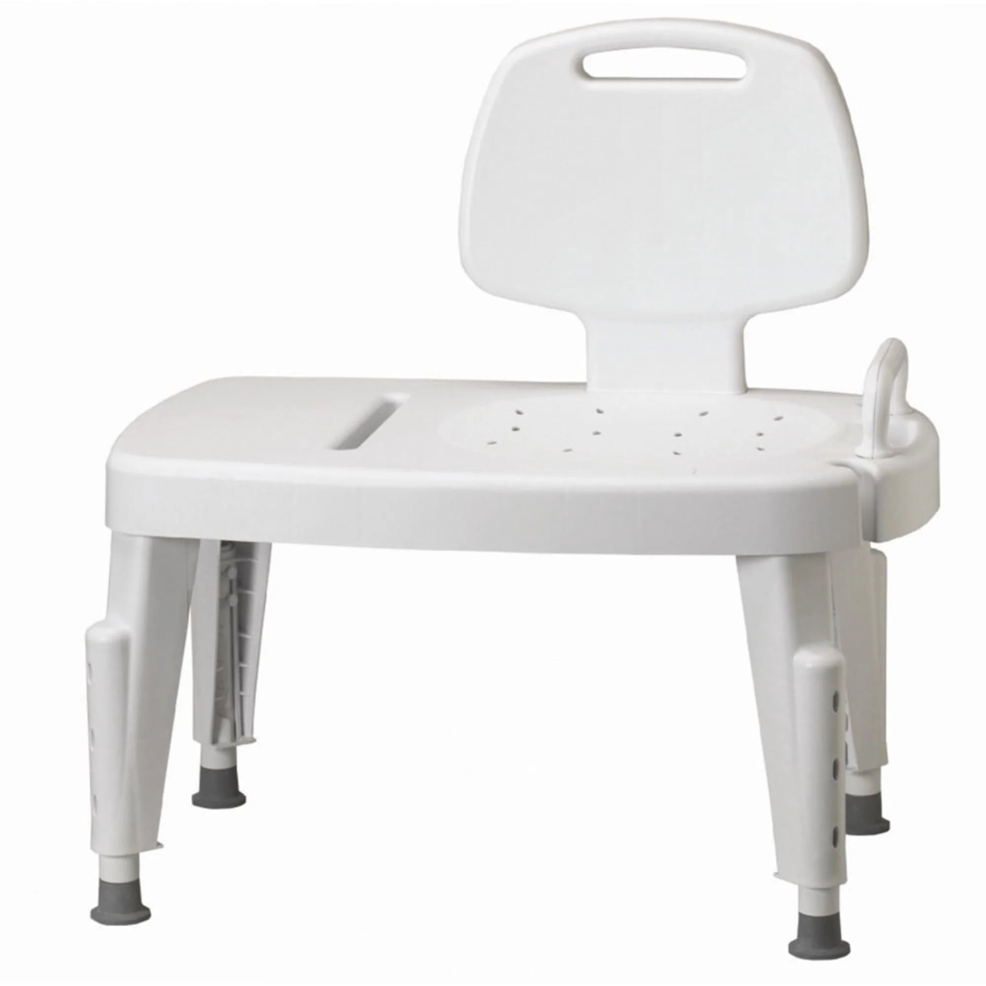 Adjustable shower transfer bench