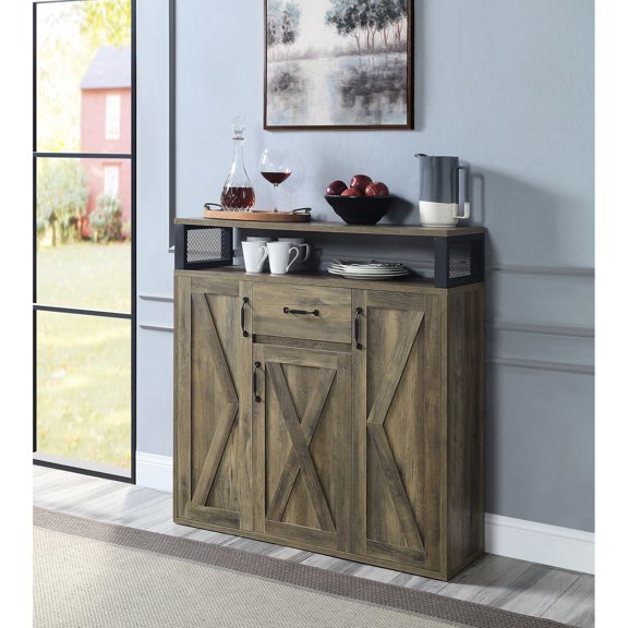 Adjustable side shelves, open storage space | Flexible storage, quick access to tableware