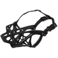 thumbnail image 1 of Adjustables Anti-eating, Anti-licking And Anti-biting Dog Muzzle Breathable Hollow Basket Muzzles For Dog XL Black, 1 of 4