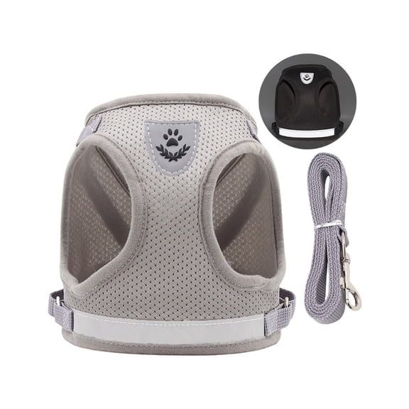 Adjusting Net Dog Harness For Reflective Designs Easy Wear Chest Strap for Small Dog Walking Gear