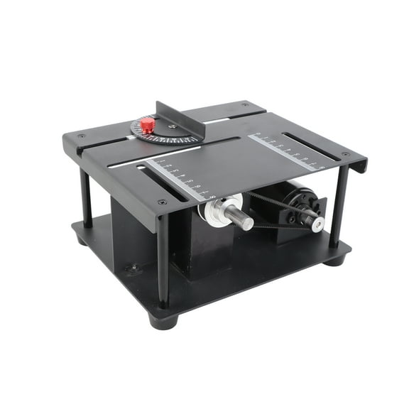 Adjustment Multi Functional Table Saw Mini Desktop Saw Cutter Electric Cutting Machine With Saw Blade Grinding Wheel Adjustable Speed Angle Adjustment 35MM Cutting Depth For Wood