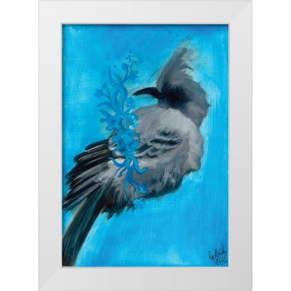 Adkin, Arielle 14x18 White Modern Wood Framed Museum Art Print Titled - Bird Study IX