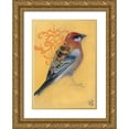 thumbnail image 1 of Adkin, Arielle 18x24 Gold Ornate Wood Framed with Double Matting Museum Art Print Titled - Bird Study I, 1 of 4