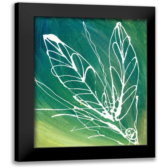 Adkin, Arielle 20x24 Black Modern Framed Museum Art Print Titled - Leaf Void I