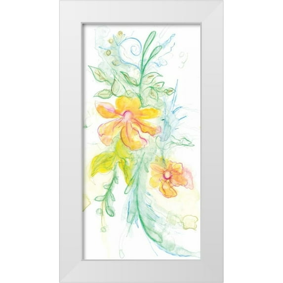 Adkin, Arielle 9x14 White Modern Wood Framed Museum Art Print Titled - Spring Garden XI