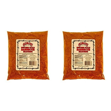 Adkins Western Style Barbecue BBQ Seasoning 16 OZ All Natural Pack of 2