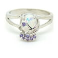 thumbnail image 1 of Adlai Simulated Fire Opal Ring Women Purple Cubic Zirconia Ginger Lyne Collection, 1 of 5