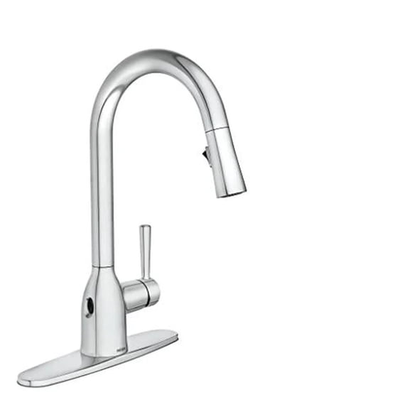 Moen 87233EWC Adler Chrome Motionsense Wave Sensor Touchless One Handle Pulldown Kitchen Faucet Featuring Power Clean