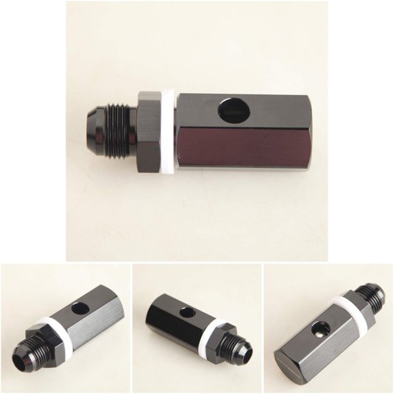 AdlerSpeed 70003-BLACK 10AN Aluminum Fuel Tank Roll Over Vent Valve for Fuel Cell/Tank