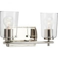thumbnail image 1 of P300155-104-Progress Lighting-Adley - 2 Light - Cylinder Shade in New Traditional and Transitional and Traditional style - 13.88 Inches wide by 7.63, 1 of 7