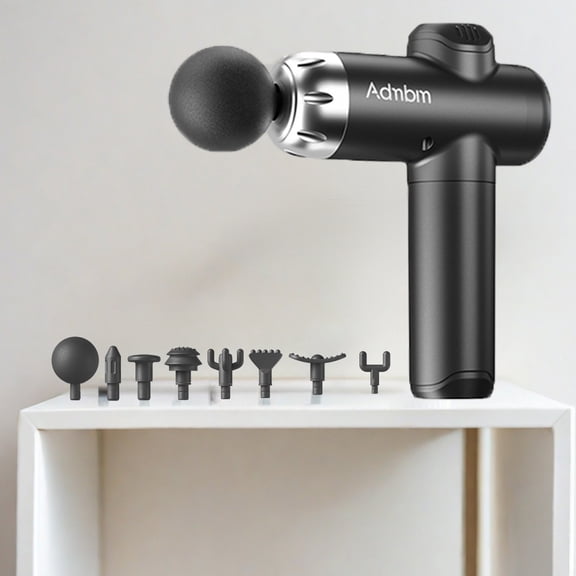 Admbm Massage Gun w/ Multiple Speeds & 6 Heads for Back